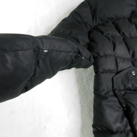 LL Bean Jacket Womens XS Black Down Trench Pertex Classic Downtek Waterproof - Picture 7 of 16